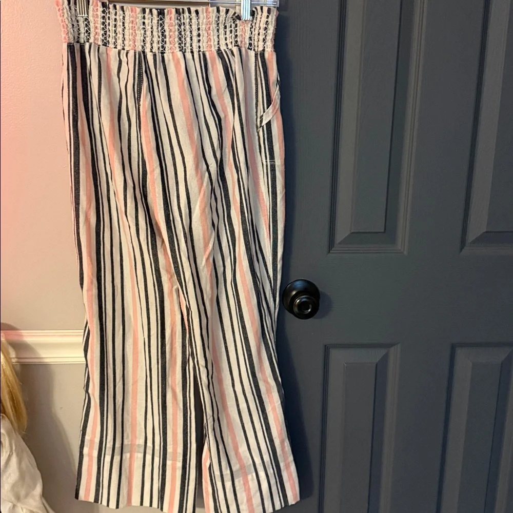Striped Drawstring Pants - Picture 2 of 2